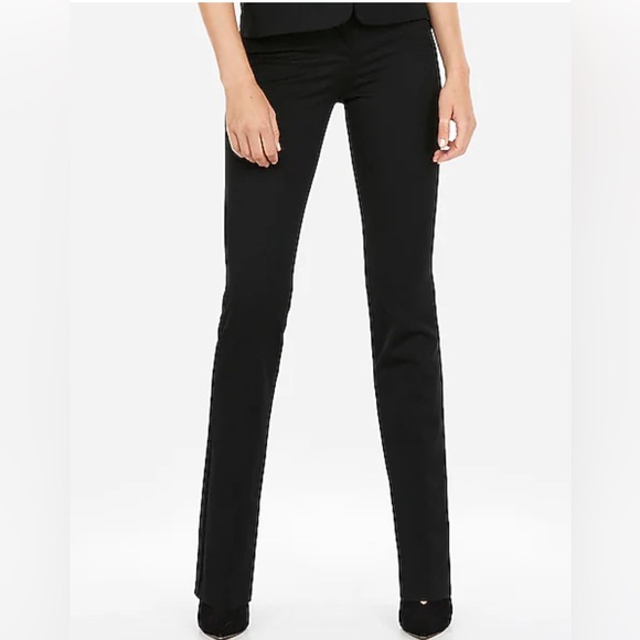 Womens Express Columnist Barely Boot Low‎ Rise Casual Pants - Picture 1 of 9